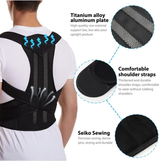 Adjustable Posture Corrector – Daily Back & Shoulder Support